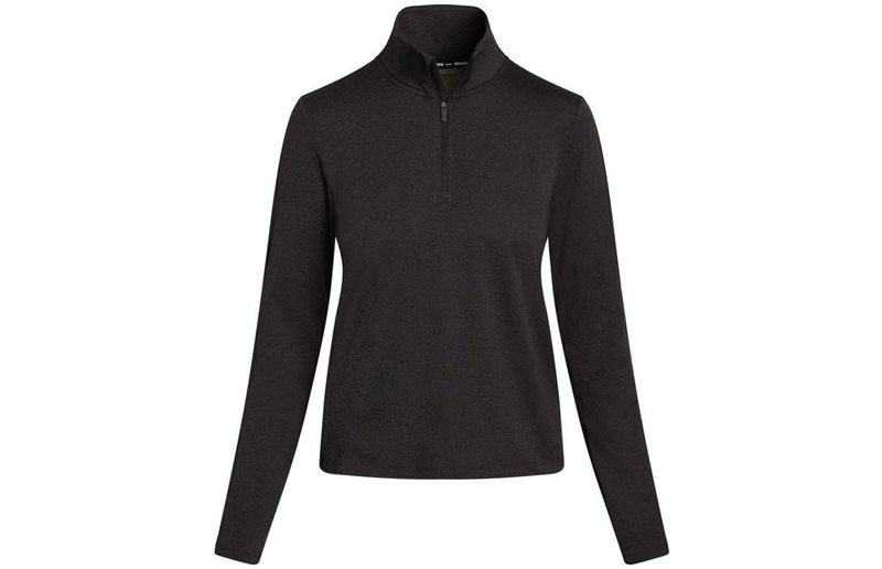 Saucony Løbetrøje Sunday 1/4 Zip Dame Black Heather