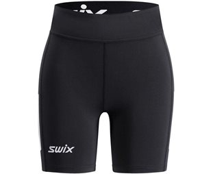 Swix Juoksuhousut Pace High Waist Half Tights Naiset Black