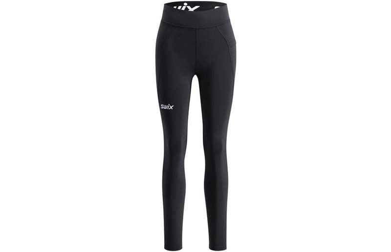 Swix Juoksuhousut Pace High Waist Tights Naiset Black