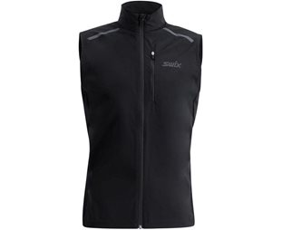 Swix Juoksuliivi Pace Wind Vest Miehet Black