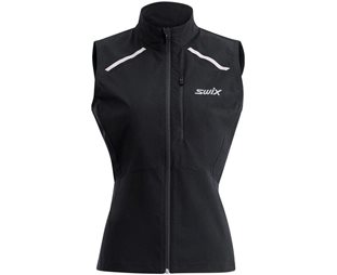 Swix Juoksuliivi Pace Wind Vest Naiset Black