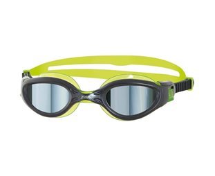 Zoggs Simglasögon Phantom Elite Junior Mirrored Goggle Unisex Gun Metal/Green/Mirror