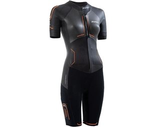 Zone3 Märkäpuku Evolution Swimrun Naiset Black/Orange/Gunmetal