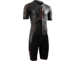 Zone3 Märkäpuku Evolution Swimrun Miehet Black/Orange/Gunmetal