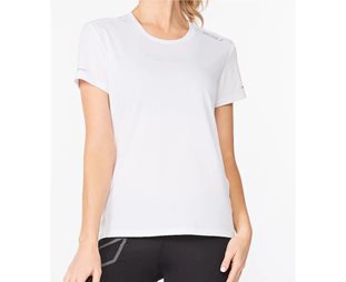 2XU Aero Tee W White/Silver Reflective