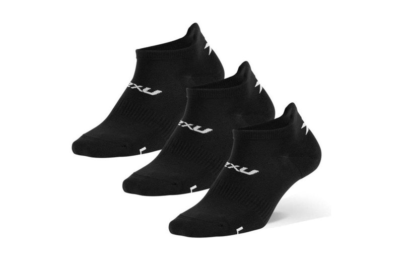 2XU Sukat Ankle Socks 3 Pack Black/White