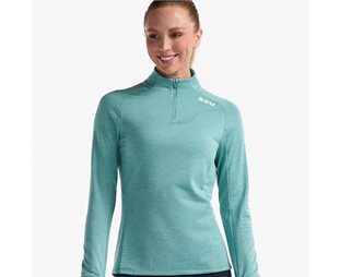 2XU Ignition 1/4 Zip dam Raft/White Reflective