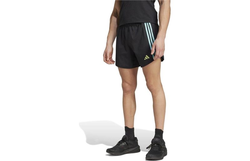 adidas Own The Run 3-Stripe 5" Shorts herr Black/Flaaqu