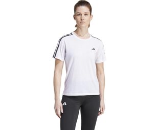 adidas Own The Run E 3-Stripes T-shirt dam White