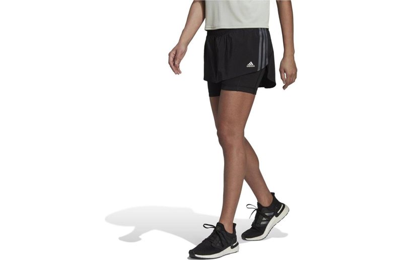 Adidas Urheiluhame Run Icons 3-Stripes 2-in-1 Skirt W