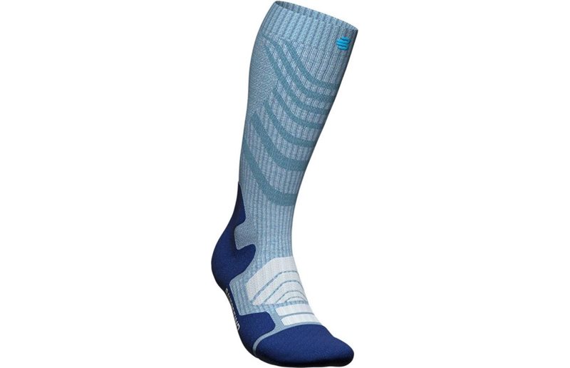 Bauerfeind Outdoor Merino Compression Socks High Cut Ocean Blue