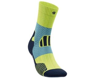 Bauerfeind Trail Run Compression Socks Mid Cut herr Bright Lemon