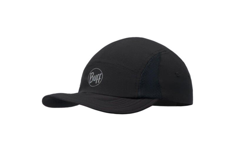 Buff 5 Panel Cap Black