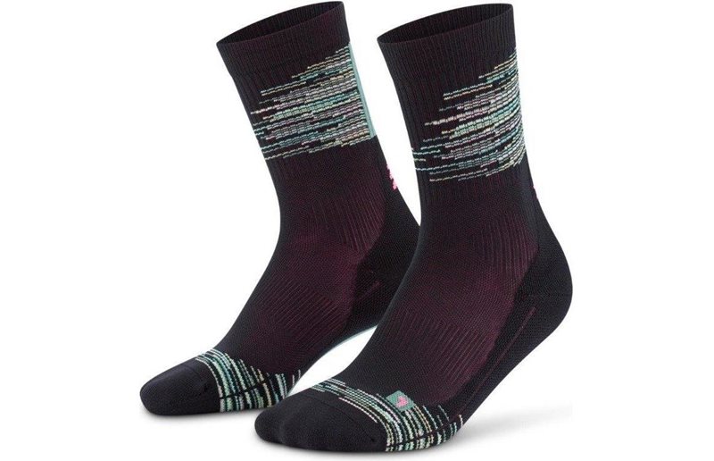CEP Paris Vibes 80's Mid Cut Sock dam Black/Green