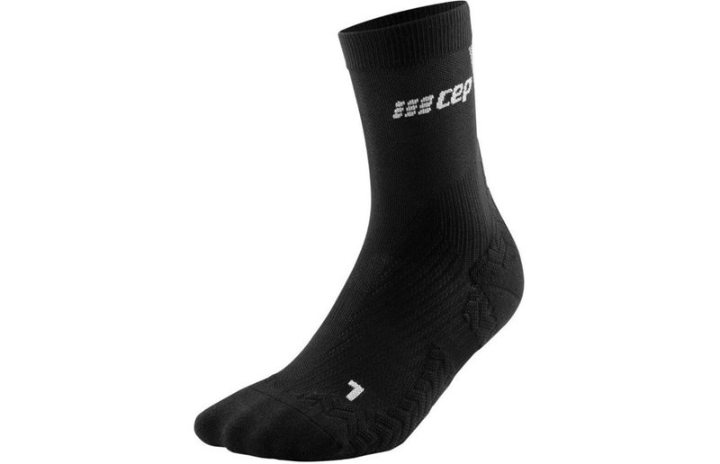 CEP Ultralight Compression Mid Cut Socks W Black/Grey