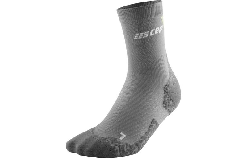 CEP Ultralight Compression Mid Cut Socks M Grey/Lime