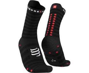 Compressport Pro Racing Socks v4.0 Ultralight Run High Black/Red