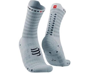 Compressport Pro Racing Socks v4.0 Ultralight Run High White/Alloy