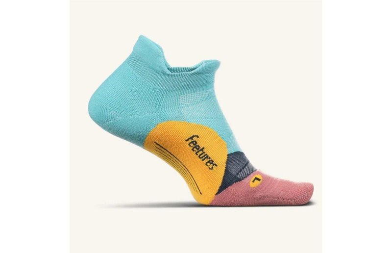 Feetures Elite Ultra Light No Show Tab Solid M Blue Glass