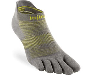 Injinji Run Light Weight No-show Neon Silver