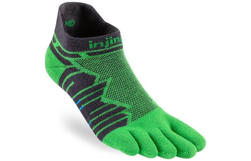 Injinji Ultra Run Mid Weight No-show Emerald