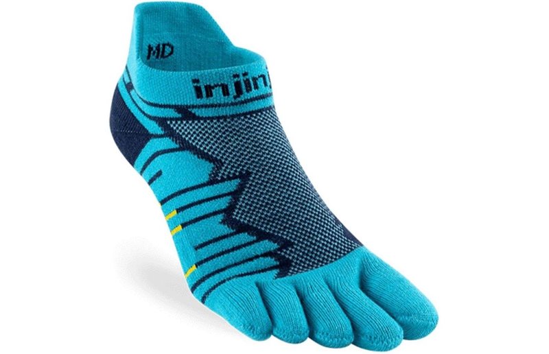 Injinji Ultra Run Mid Weight No-show Pacific Blue