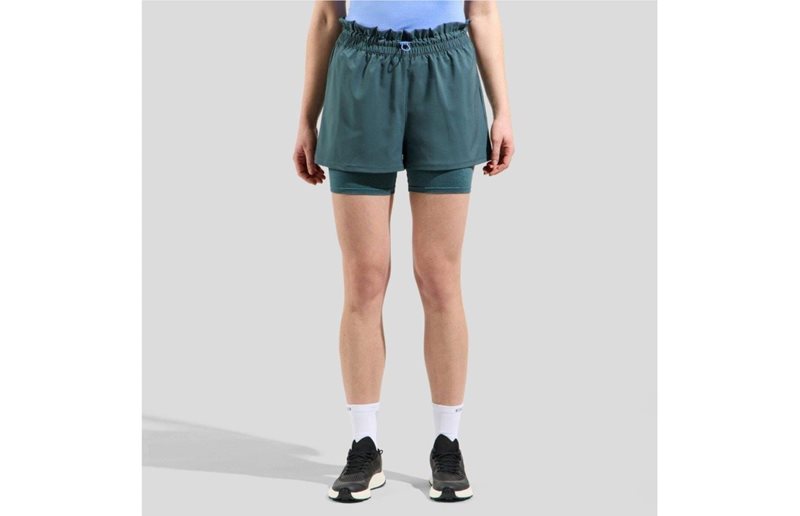 Odlo Essential 365 5 Inch 2-In-1 Short W Dark Slate