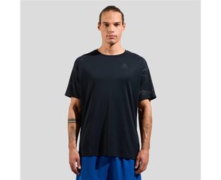 Odlo Essential Print T-Shirt Crew Neck herr Black