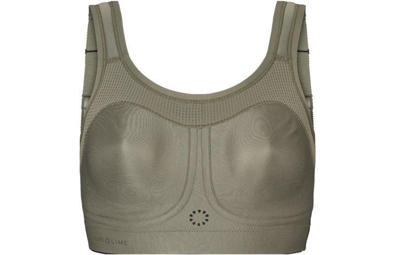 PureLime Compression Bra - High Impact dam