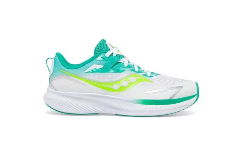 Saucony Ride 15 Junior White/Green