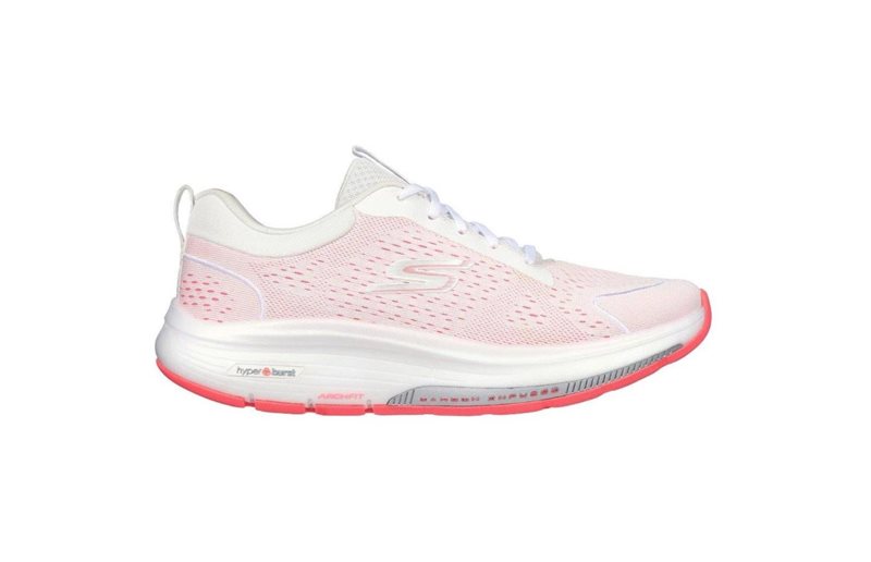 Skechers Naisten juoksukengät Go Walk Workout Walker Arch Fit W White Coral