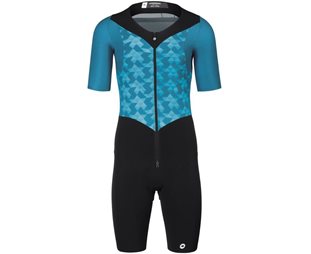 Assos Tempodragt Triator SS Speedsuit Herre Blå