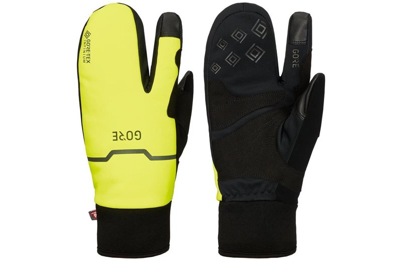 GORE WEAR Gore-Tex Infinium Thermo Split Gloves Black/Yellow