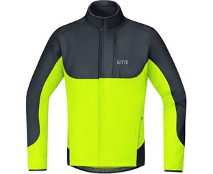 GORE WEAR C5 Gore Windstopper Thermo Trail Jacket Men Black/Neon Yellow