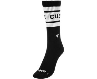 Cube After Race High Cut Socks Black N White