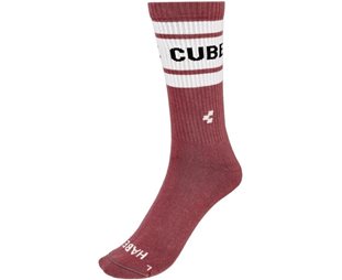 Cube After Race High Cut Socks Light Red