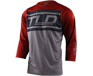 Troy Lee Designs Ruckus 3/4 Jersey Men Bars Red Clay/Gray Heather