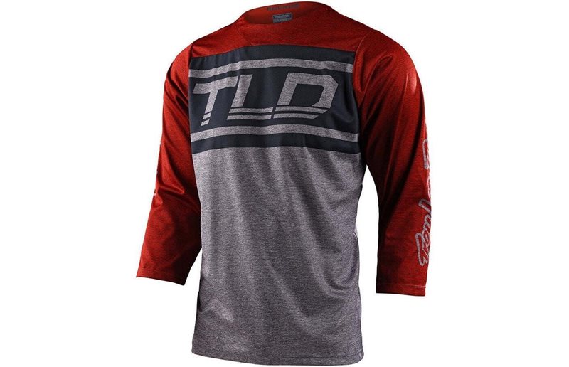 Troy Lee Designs Ruckus 3/4 Jersey Men Bars Red Clay/Gray Heather