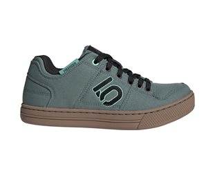 adidas Five Ten Freerider Canvas MTB Shoes Women Hazy Emerald/Core Black/Acid Mint