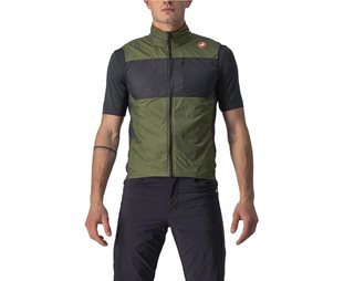 Castelli Unlimited Puffy Vest Men Light Military Gray/Dark Gray-Brill