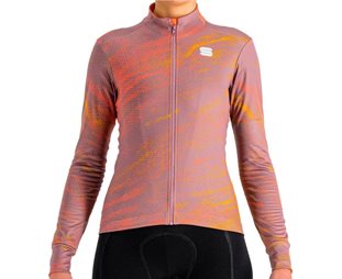 Sportful Cliff Supergiara LS Thermal Jersey Women Mauve Pompelmo Golden Oak