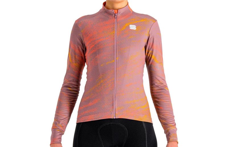 Sportful Cliff Supergiara LS Thermal Jersey Women Mauve Pompelmo Golden Oak