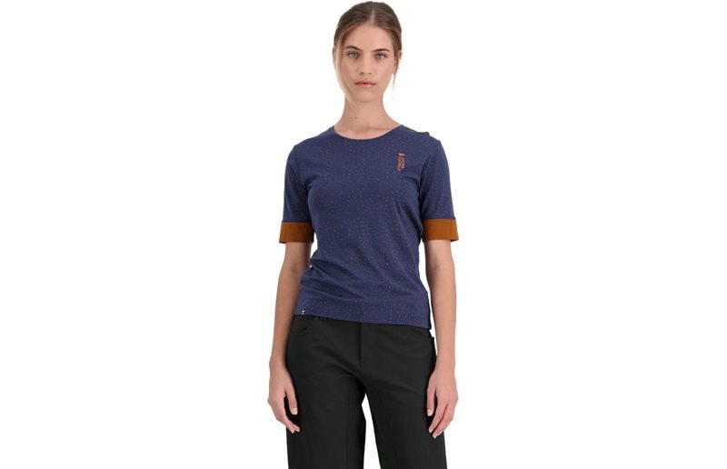 Mons Royale Cadence SS Shirt Women Midnight Terrazzo