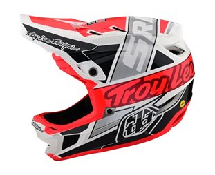 Troy Lee Designs Sykkelhjelm D4 Composite Helmet Team Sram White/Glo Red