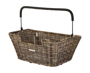 Basil Capri Rattan Look Front/Rear Wheel Basket