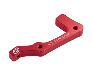 Reverse IS-PM Disc Brake Adapter Shimano 180mm Rear Red