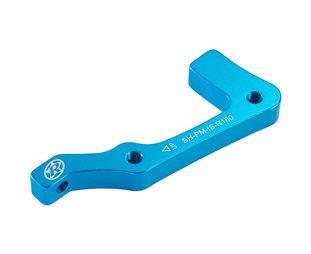 Reverse IS-PM Disc Brake Adapter Shimano 180mm Rear Light Blue