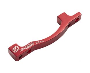 Reverse PM-PM Disc Brake Adapter 203mm Front Red