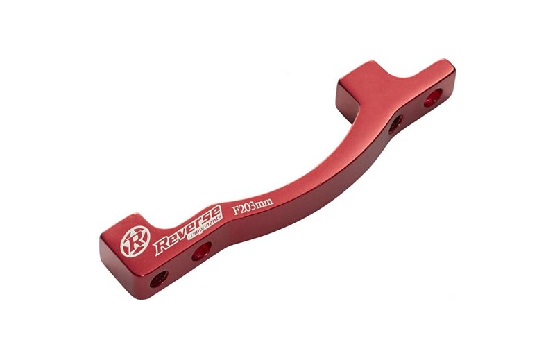 Reverse PM-PM Disc Brake Adapter 203mm Front Red