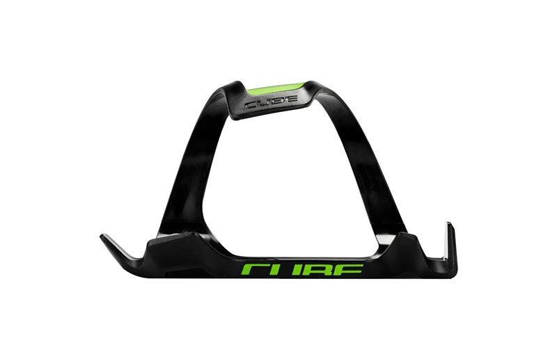 Cube Bottle Cage HPP/R Left-Hand Sidecage Black/Green